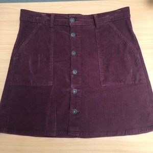 Lucky brand corduroy skirt